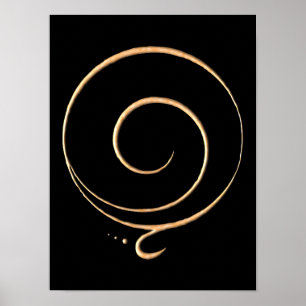 Goldene Dankbarkeit Poster