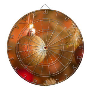 Goldene Dekorationen Dartscheibe