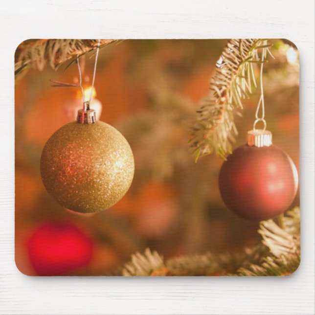 Goldene Dekorationen Mousepad (Vorne)