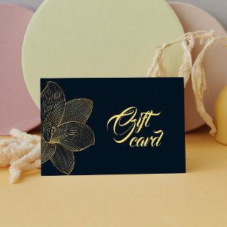 Goldene Details Geschenkgutschein