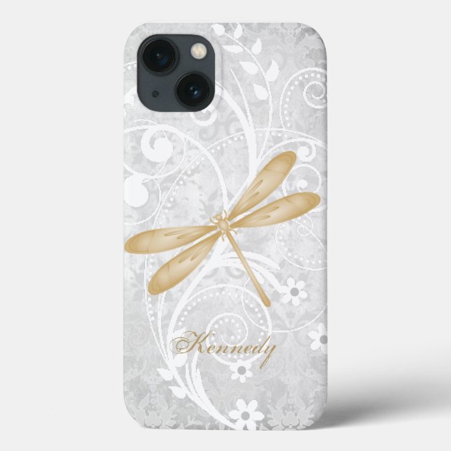 Goldene Dragonfly Personalisiert Case-Mate iPhone  Case-Mate iPhone Hülle (Rückseite)