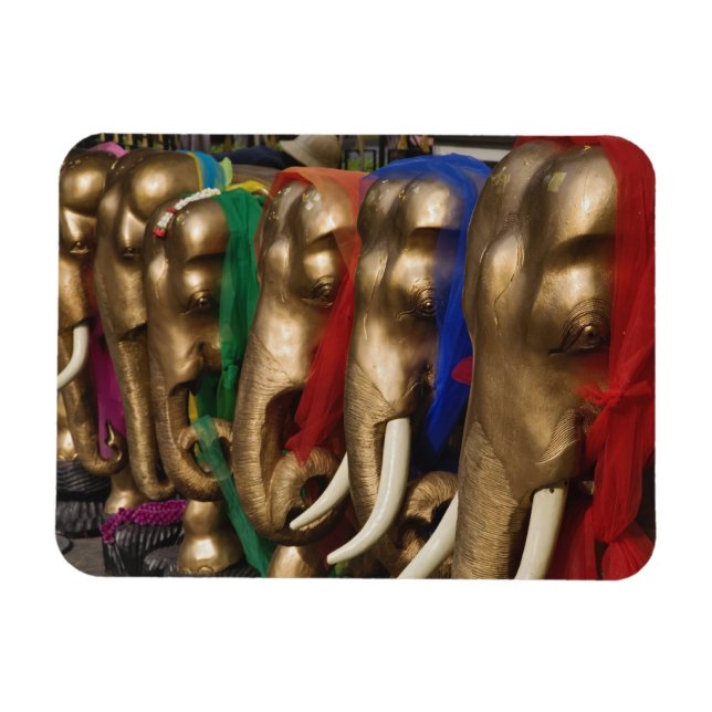 Goldene Elefanten Magnet (Horizontal)