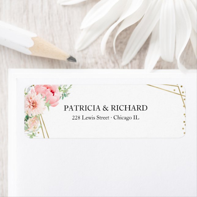 Goldene Elegante Blush Bloral (Insitu)