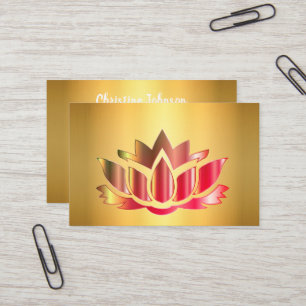 Goldene elegante Mandala Business Card Visitenkarte