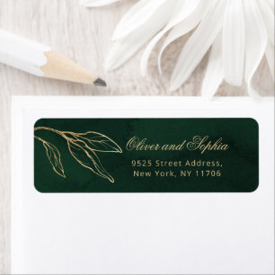 Goldene Elegante Royal Wedding Botanical Return