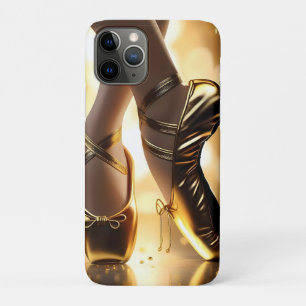 Goldene Eleganz: Ballerina Schuhe auf Gold Bokeh Case-Mate iPhone Hülle