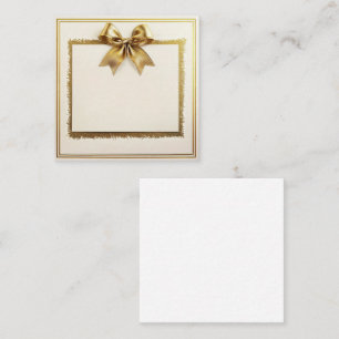 Goldene Eleganz Mitteilungskarte