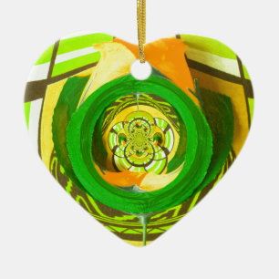 Goldene Eleganz: Schöne afrikanische gelbe Rosen K Keramik Ornament