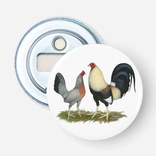 Goldene Enckwing Chickens Flaschenöffner (Vorderseite)