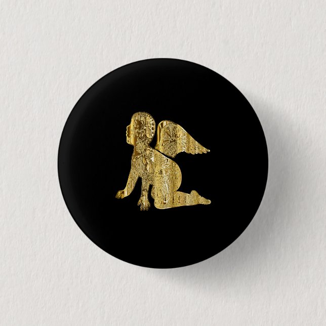 Goldene Engel Button (Vorderseite)
