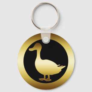 GOLDENE ENTE SCHLÜSSELANHÄNGER