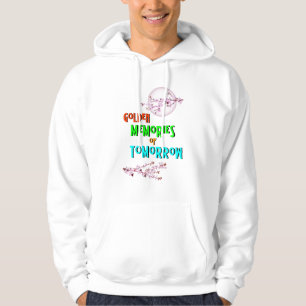 Goldene Erinnerungen von morgen blühen Mond Sakura Hoodie