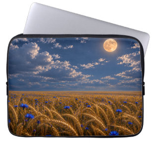 Goldene Erntemond Laptopschutzhülle