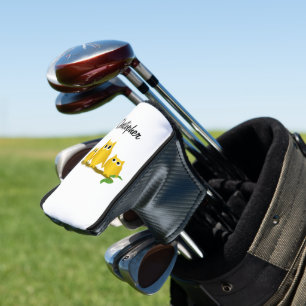 Goldene Eulen Design Personalisiert Golf Headcover