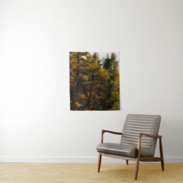 Goldene europäische Lärche in Herbstfarben Wandteppich