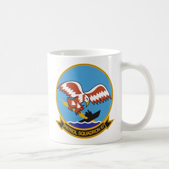 Goldene Falken der Patrouillen-VP-67 Kaffeetasse (Rechts)