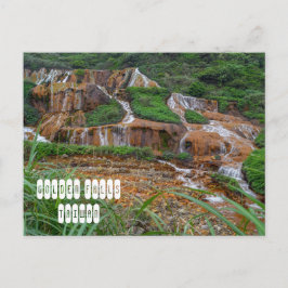 Goldene Fälle in Taiwan Postkarte