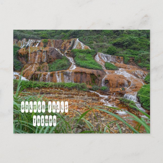Goldene Fälle in Taiwan Postkarte (Vorderseite)