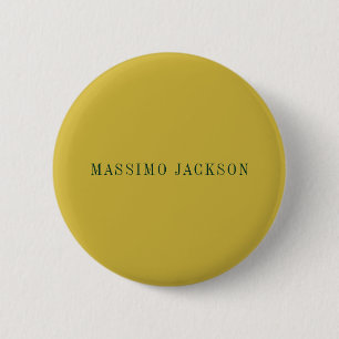 Goldene Farb-Minimalist Plain Modern Button