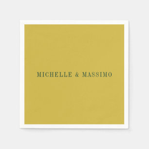 Goldene Farb-Minimalist Plain Modern  Serviette