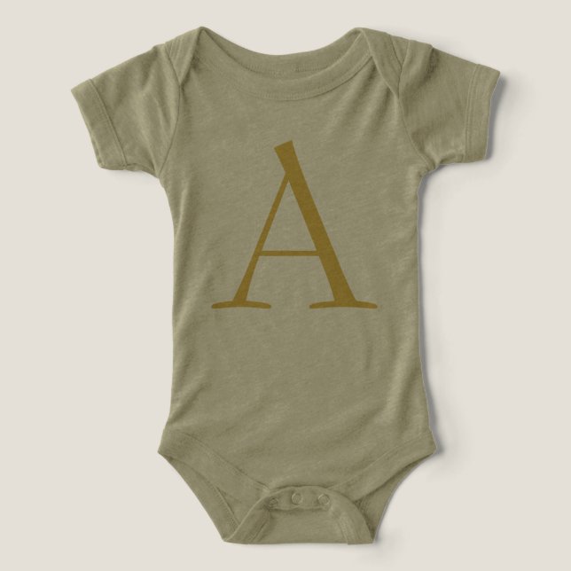 Goldene Farbmonogramm Professionell Benutzerdefini (Design Vorderseite)