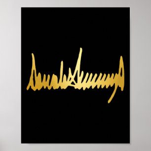 Goldene Farbunterschrift 48. Präsident 4. Juli 1 Poster