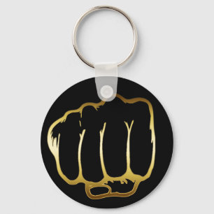 GOLDENE FAUST SCHLÜSSELANHÄNGER