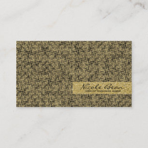 Goldene Faux-Folie Moderne Gestaltung Eleganter Gl Visitenkarte