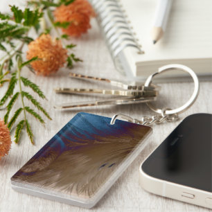 Goldene Federn Schlüsselanhänger