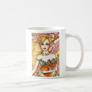 Goldene Fee u. roter Fox Kaffeetasse