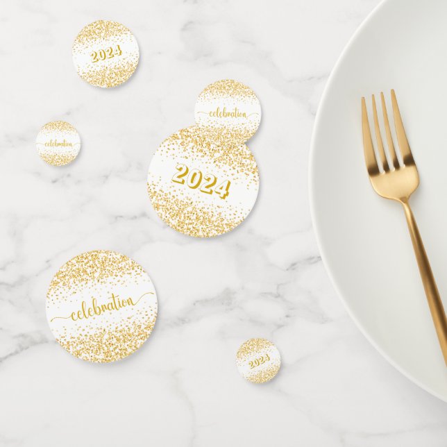 Goldene Feier des neuen Jahres Konfetti (Gruppe)