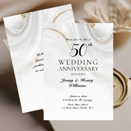 Goldene Feier zum 50. Hochzeitstag Einladung