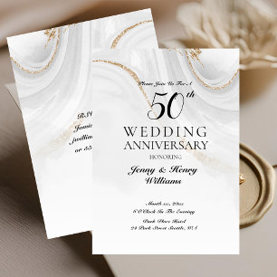 Goldene Feier zum 50. Hochzeitstag Einladung
