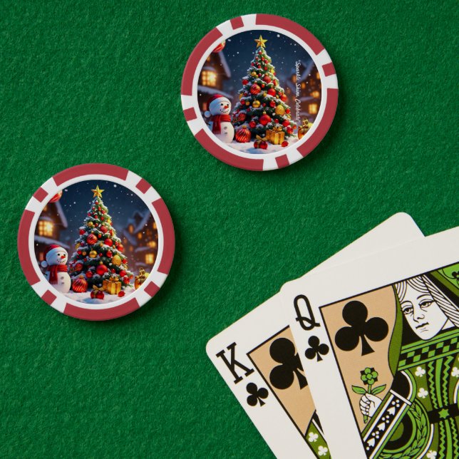 "Goldene Feierabende" Pokerchips (Pokertisch (doppelt))