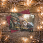 Goldene Feiertage - Sterne Foto Feiertagskarte<br><div class="desc">Goldene Feiertage Sterne Foto Urlaubskarte. Mit Skripttext und Goldeffektdesign kann die Hintergrundfarbe in den Anzug Ihres Stils umgewandelt werden.</div>