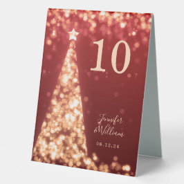 Goldene Feiertage Weihnachten Tischaufsteller