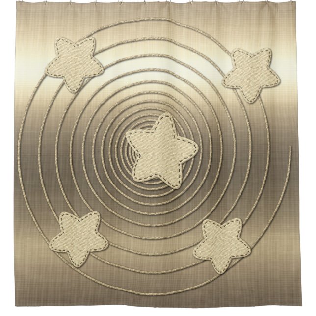 Goldene Feiertagssaison Duschvorhang (Vorderseite)