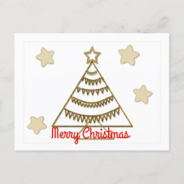 Goldene Feiertagssaison Feiertagspostkarte