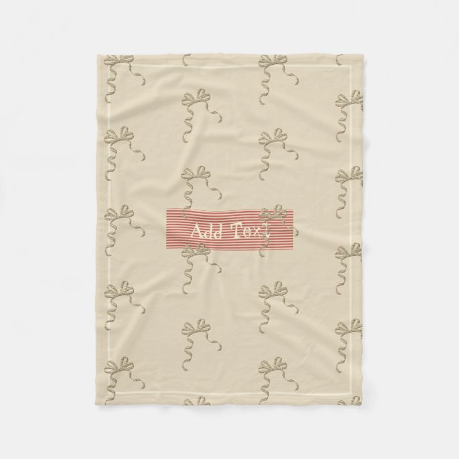 Goldene Feiertagssaison Fleecedecke (Vorderseite)