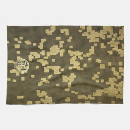 Goldene Feiertagssaison Geschirrtuch