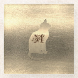 Goldene Feiertagssaison Glasuntersetzer