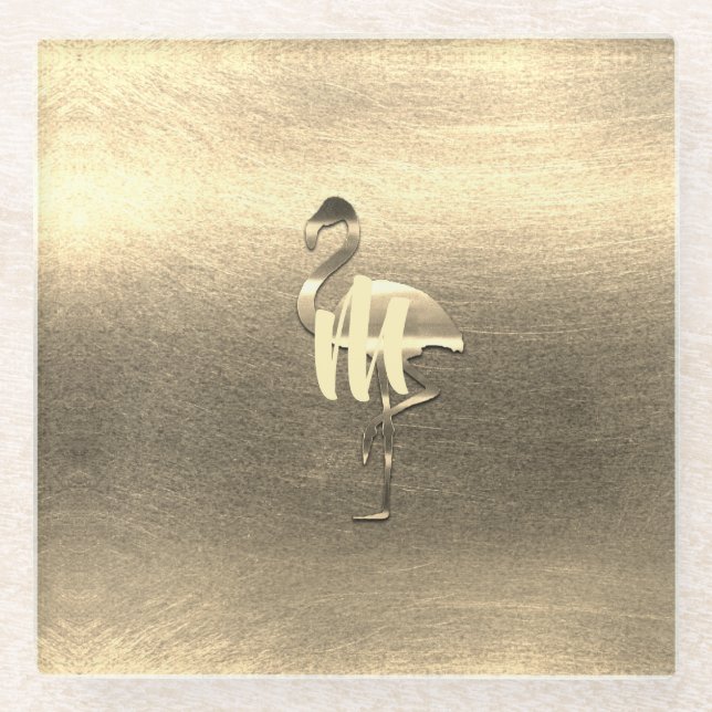 Goldene Feiertagssaison Glasuntersetzer (Vorderseite)