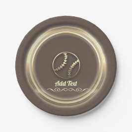 Goldene Feiertagssaison Pappteller