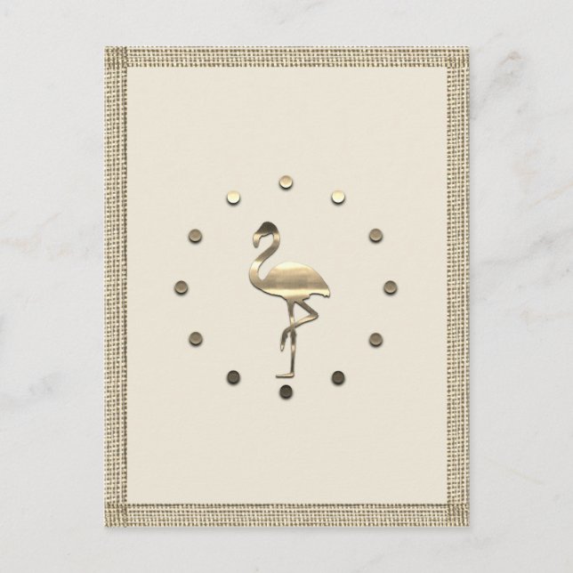 Goldene Feiertagssaison Postkarte (Vorderseite)