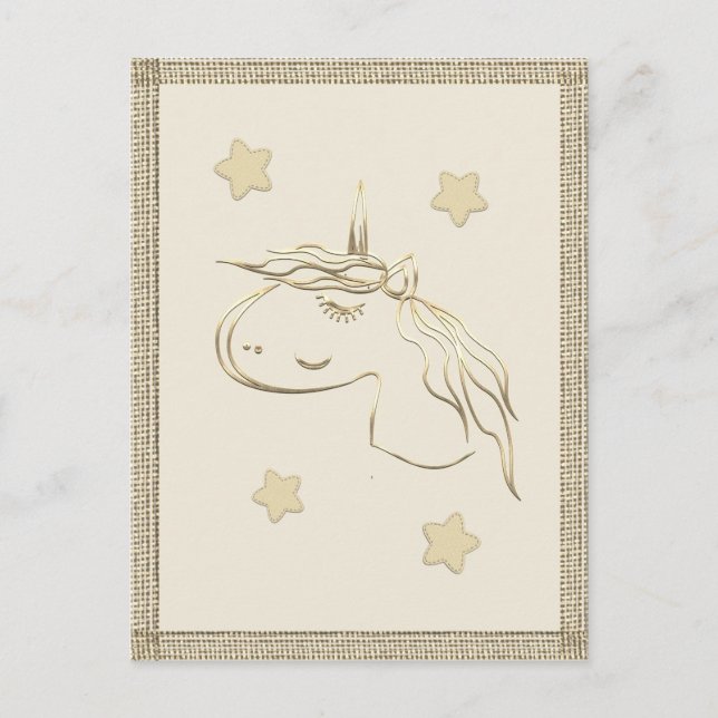 Goldene Feiertagssaison Postkarte (Vorderseite)