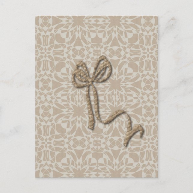 Goldene Feiertagssaison Postkarte (Vorderseite)