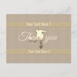 Goldene Feiertagssaison Postkarte