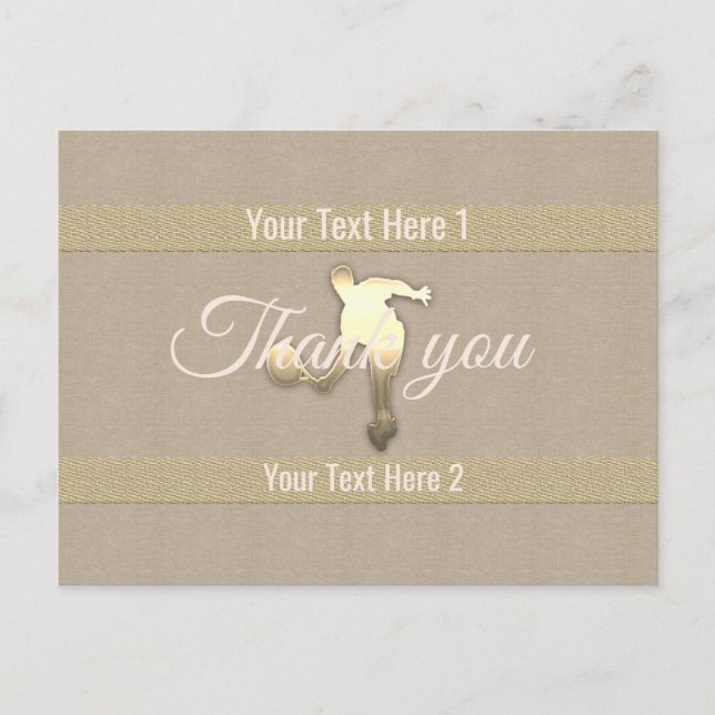 Goldene Feiertagssaison Postkarte (Vorderseite)