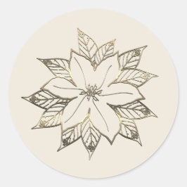 Goldene Feiertagssaison Runder Aufkleber