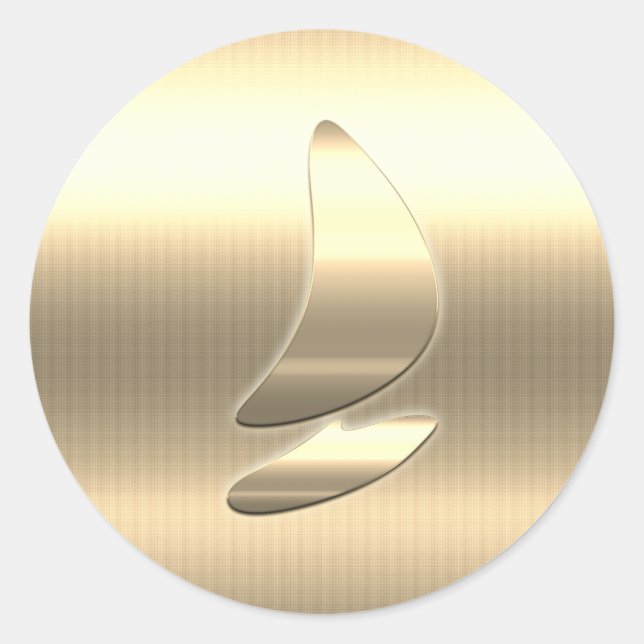 Goldene Feiertagssaison Runder Aufkleber (Vorderseite)